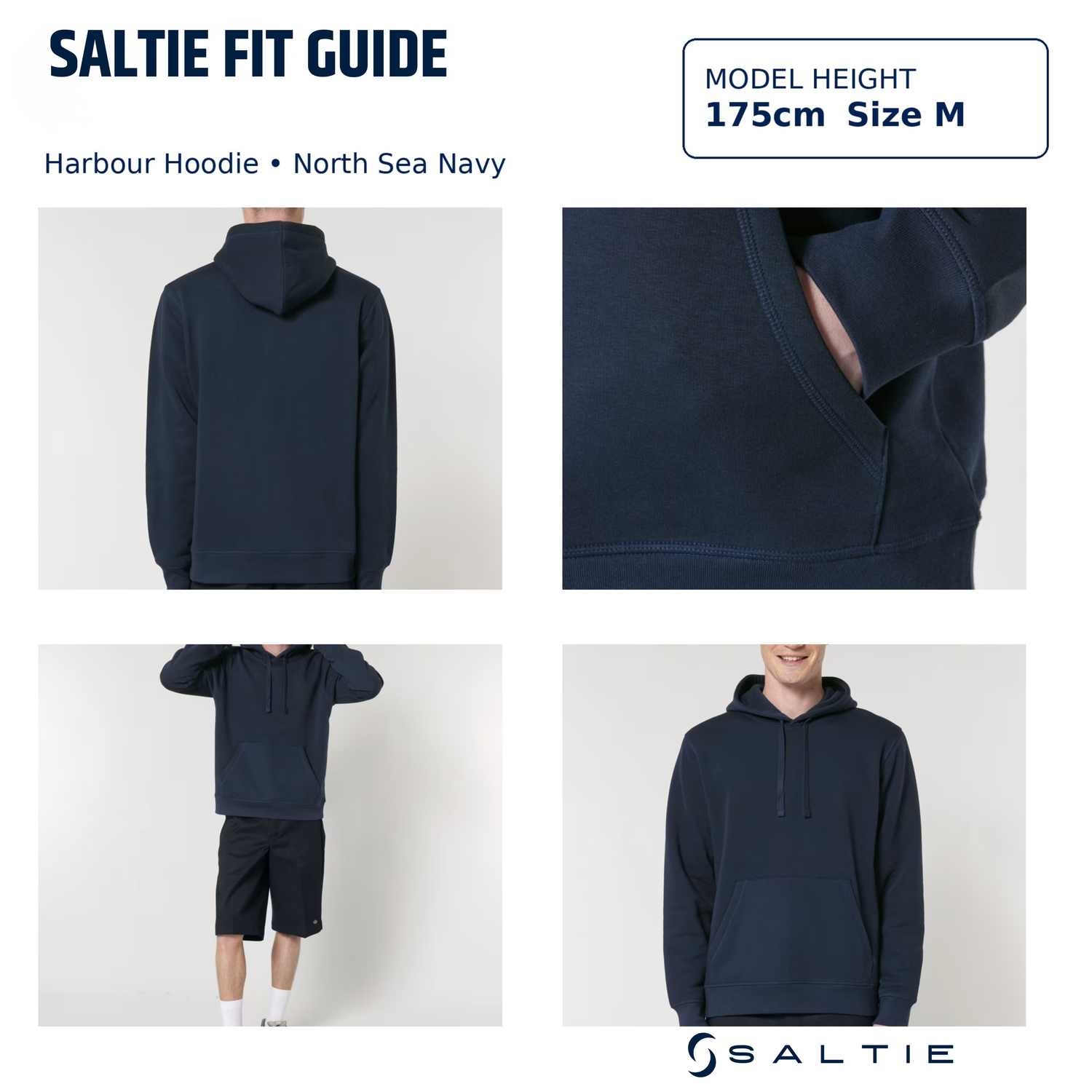 Saltie Harbour Hoodie - Coastal Grey