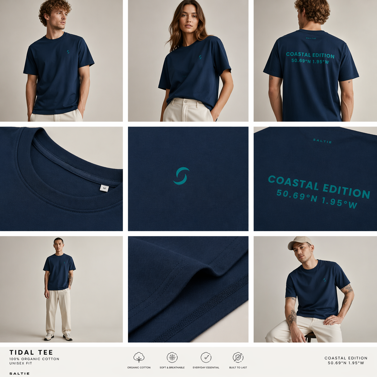 Saltie Tidal Tee - Saltie Teal
