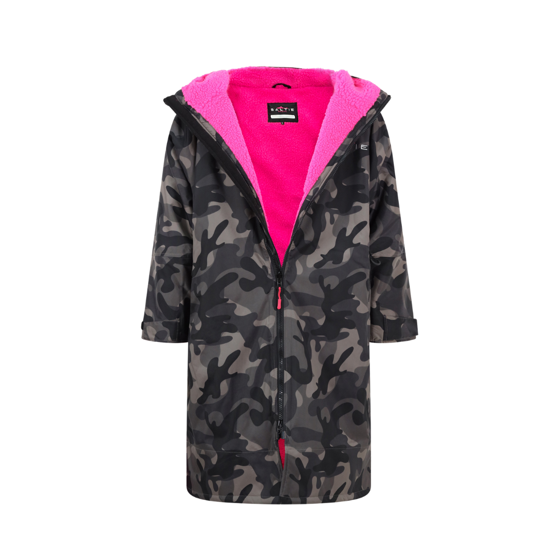 Saltie Elite Changing Robe - Storm Camo/Hot Pink