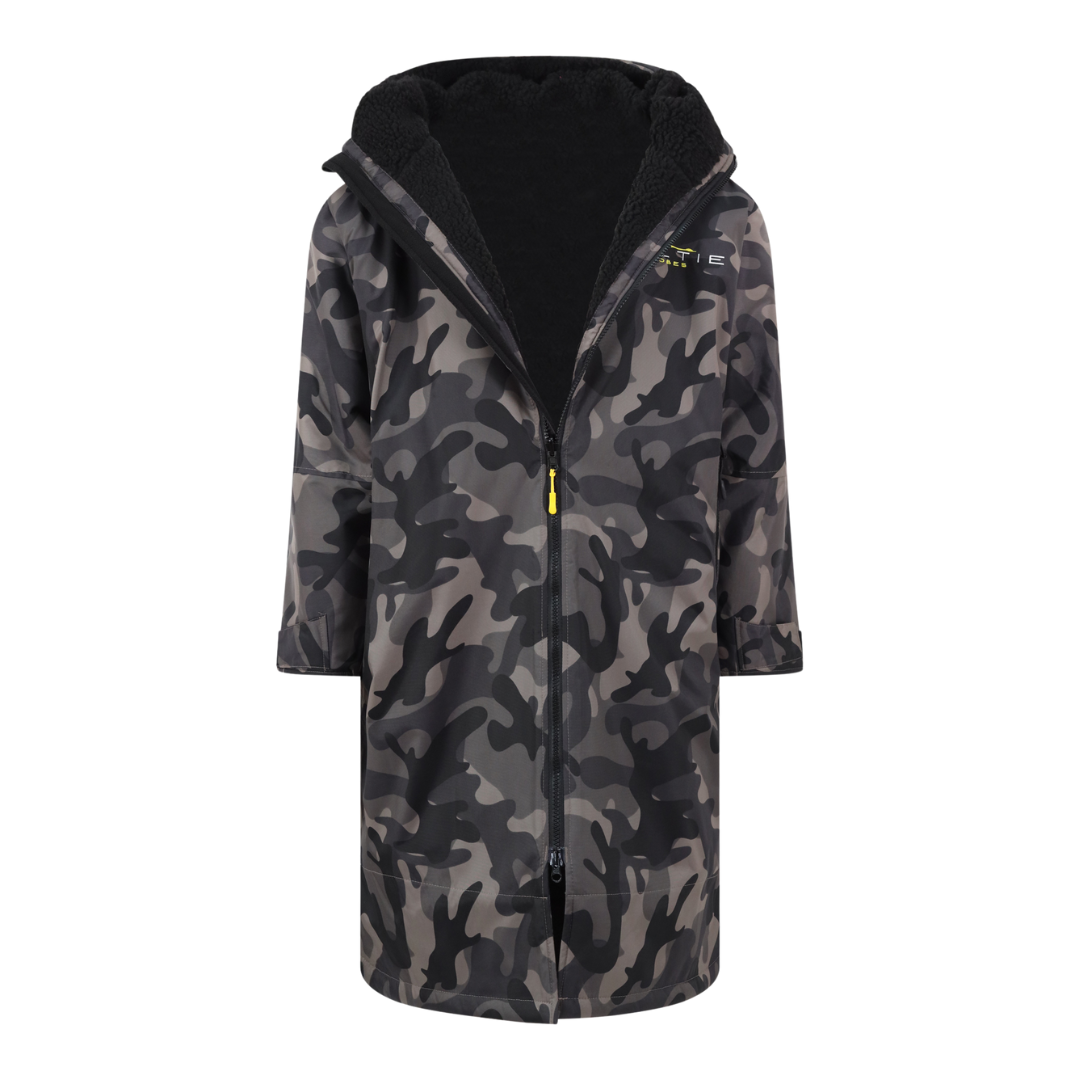 Saltie Junior Changing Robe - Storm Camo/Black