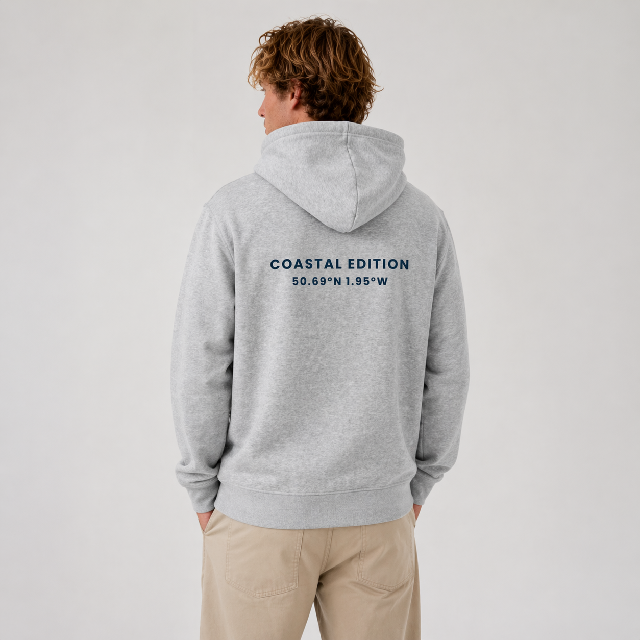 A man standing with a 