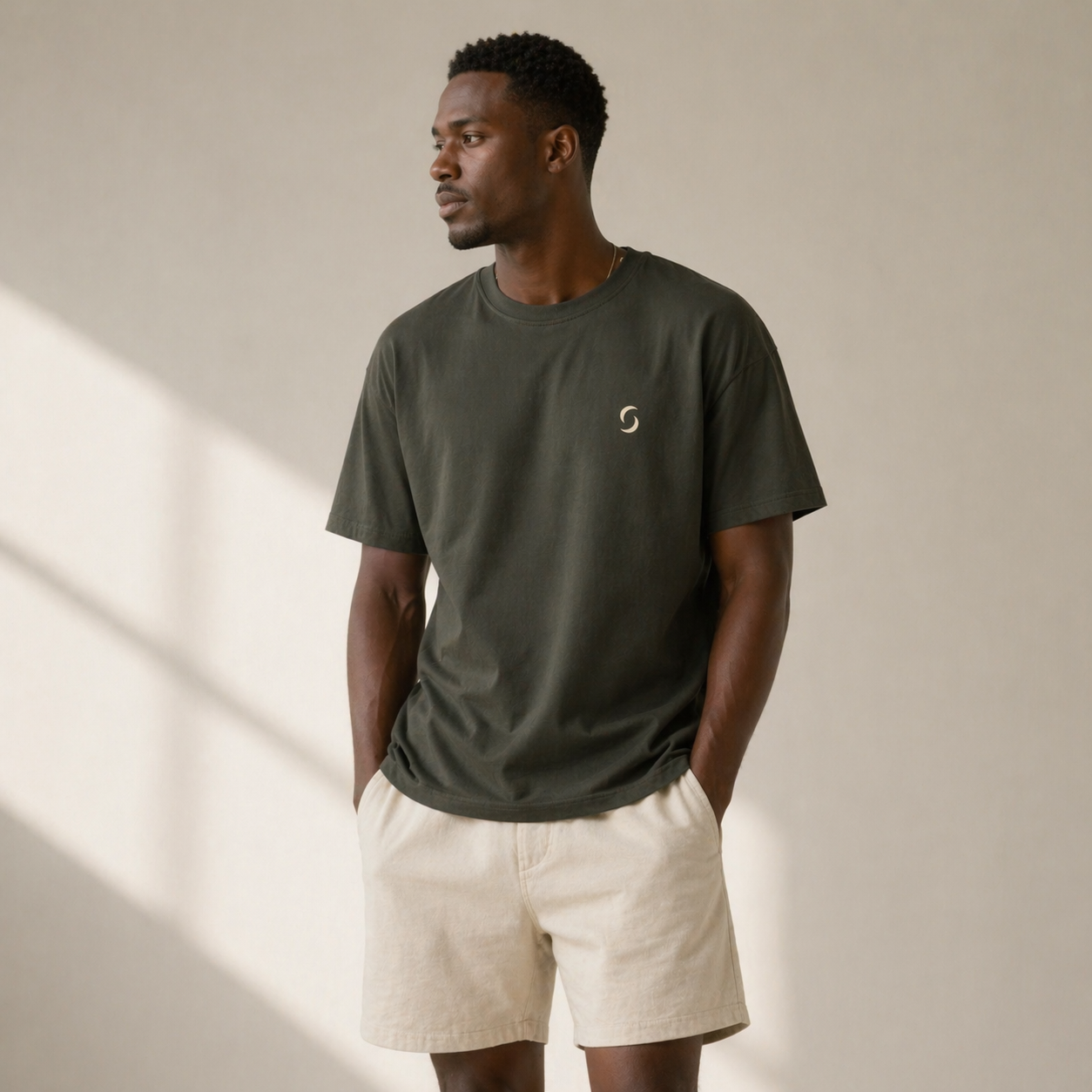 Saltie Low Tide Tee - Cliff Khaki